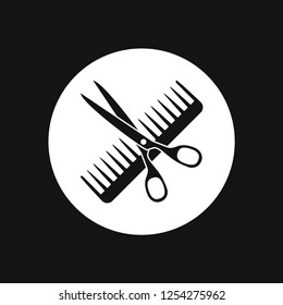 Barber icon vector, for web and mobile, salon hair dryer, hair curler.