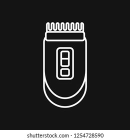 Barber icon vector, for web and mobile, salon hair dryer, hair curler.