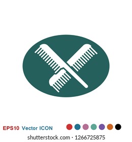 Barber icon vector, for web and mobile, salon hair dryer, hair curler.