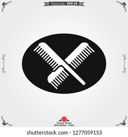 Barber icon vector, for web and mobile, salon hair dryer, hair curler.