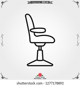 Barber icon vector, for web and mobile, salon hair dryer, hair curler.