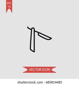 Barber item vector icon, illustration symbol