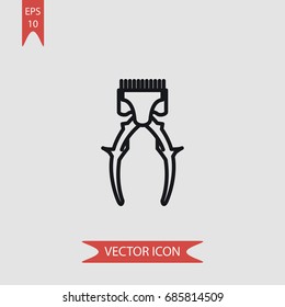 Barber item vector icon, illustration symbol