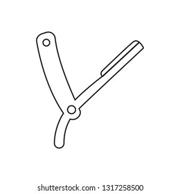 Barber knife icon. Element of Barber for mobile concept and web apps icon. Outline, thin line icon for website design and development, app development