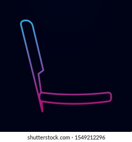 Barber knife nolan icon. Simple thin line, outline vector of bathroom icons for ui and ux, website or mobile application