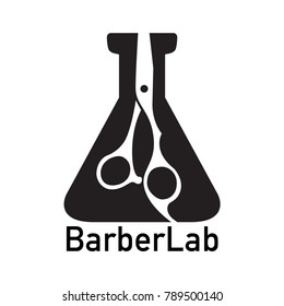 barber lab logo design