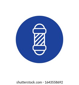 barber label spiral block style icon vector illustration design