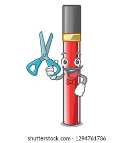 Barber lip gloss in the cartoon shape