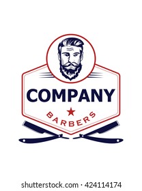 Barber logo, Barber Badge logo