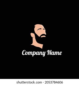 Barber logo with black background