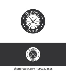 Barber Logo and Icon Vector Template