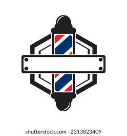 Barber logo icon,illustration design template vector.