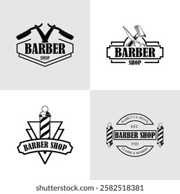 Barber Logo Vector Art  Icons  and Graphics