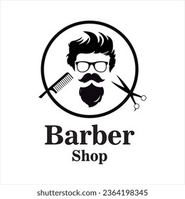 Barber Logo with vectorization format