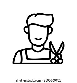 barber man editable stroke editable strokes