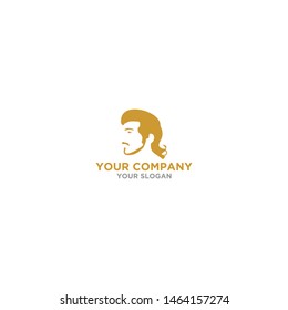 Barber Man Logo Design Vector