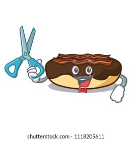 Barber maple bacon bar character cartoon