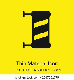Barber minimal bright yellow material icon
