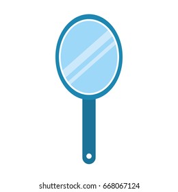 barber mirror isolated icon