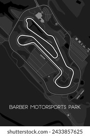 Barber Motorsports Park race track map