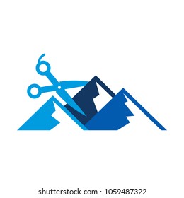 Barber Mountain Logo Icon Design