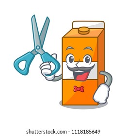 Barber package juice character cartoon