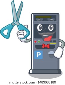 Barber parking vending machine in a character
