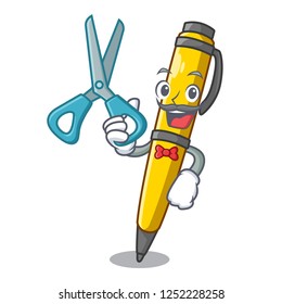 Barber Pen shape that on a cartoon