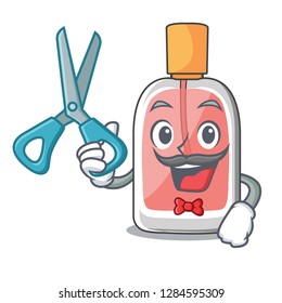 Barber perfume in the a cartoon bottle