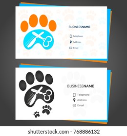 Barber Pet Business Card Concept