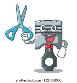 Barber piston in the form of mascot