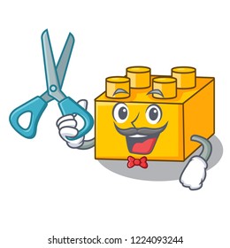 Barber plastic building blocks cartoon on toy
