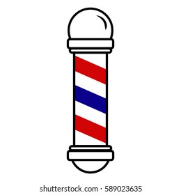 Barber Pole Icon In Emoji Style