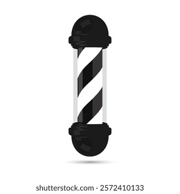 barber pole black white vector design