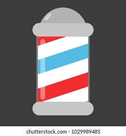 Barber Pole decoration vector icon illustration flat design