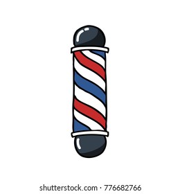 barber pole doodle icon
