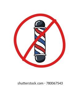 barber pole doodle icon