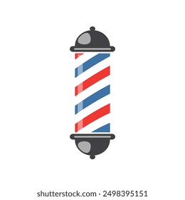 Barber pole icon, Classic barber shop pole icon Isolated on white background	