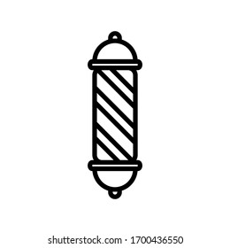 barber pole icon design vector template