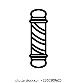 barber pole icon design vector template