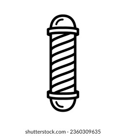 barber pole icon design vector template