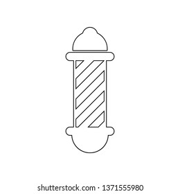 Barber pole icon. Element of Barber for mobile concept and web apps icon. Outline, thin line icon for website design and development, app development