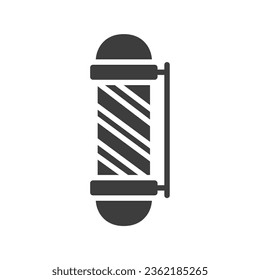barber pole icon of glyph style design vector template