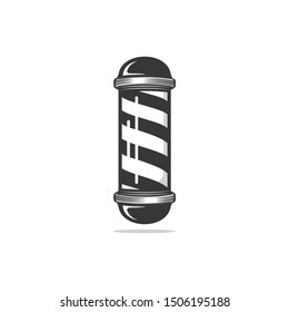 Barber pole icon isolated on white background