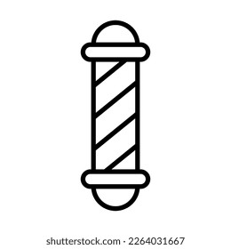 Barber Pole Icon Logo Design Vector Template Illustration Sign And Symbol Pixels Perfect