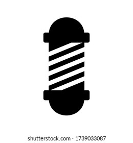 icono de barra de barbero o logotipo símbolo de signo aislado ilustración vectorial - iconos vectoriales de estilo negro de alta calidad
