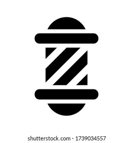 icono de barra de barbero o logotipo símbolo de signo aislado ilustración vectorial - iconos vectoriales de estilo negro de alta calidad
