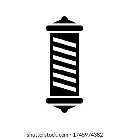 icono de barra de barbero o logotipo símbolo de signo aislado ilustración vectorial - iconos vectoriales de estilo negro de alta calidad
