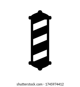 icono de barra de barbero o logotipo símbolo de signo aislado ilustración vectorial - iconos vectoriales de estilo negro de alta calidad
