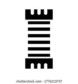 barber pole icon or logo isolated sign symbol vector illustration - high quality black style vector icons
